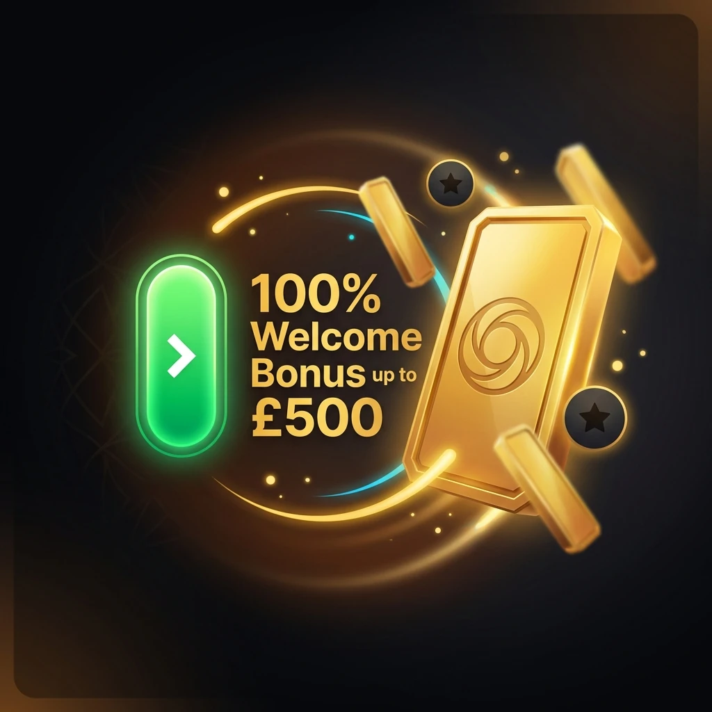 100% Welcome Bonus up to £500